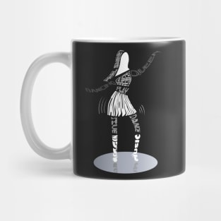 Dancing Queen Claudia in White Mug